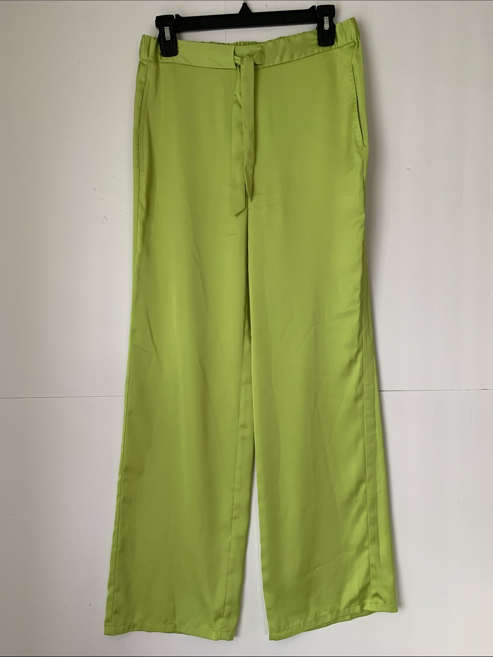 NIC+ZOE Lime Green Elastic Waist Lightweight Pants Size 2